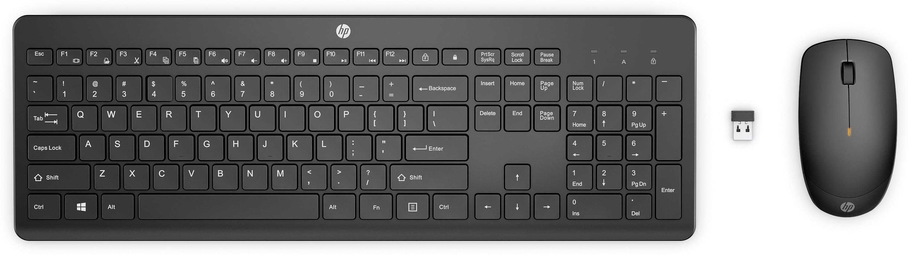 HP 235 Wireless Mouse and Keyboard Combo - Ergonomic Design