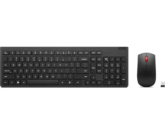 Lenovo Essential Wireless Keyboard and Mouse Combo - Ergonomic Design