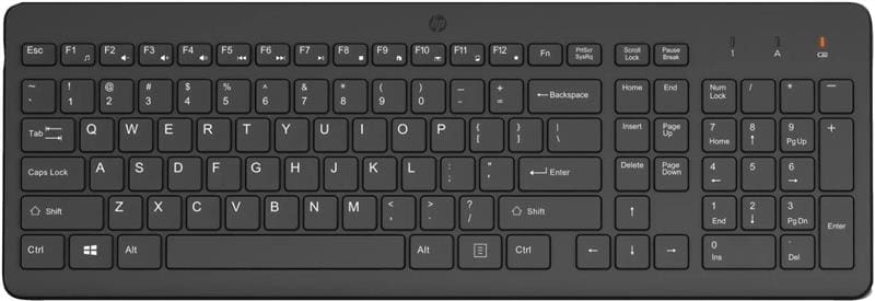 HP 225 Wireless Keyboard - Sleek Design