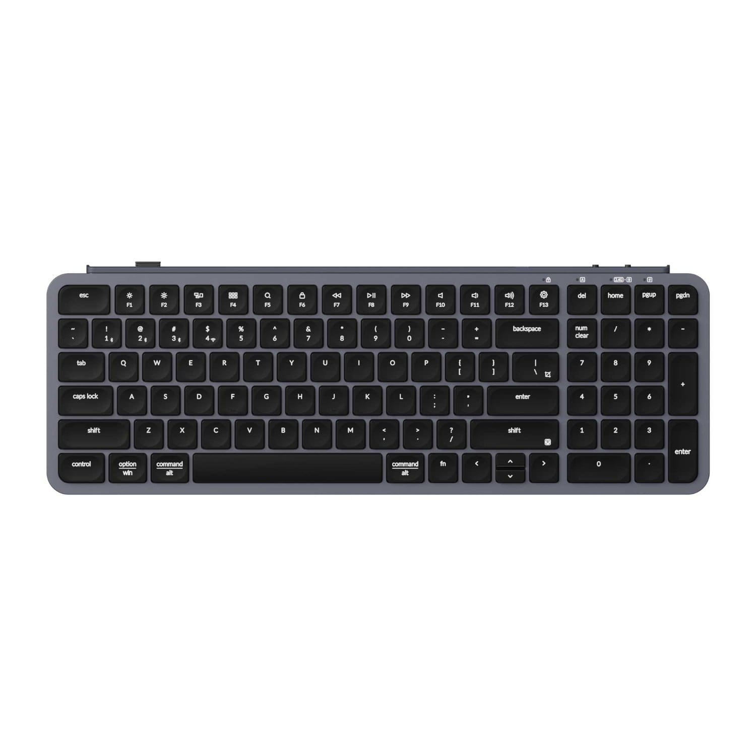 Keychron B2 Pro Ultra-Slim 96% Wireless Keyboard - Space Gray