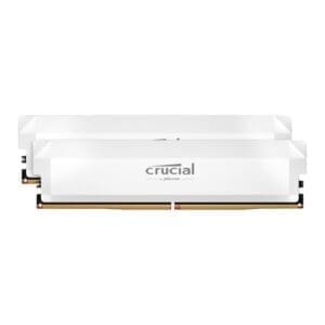 Crucial Pro DDR5 6000MHz 32GB Overclocking Memory Kit – White