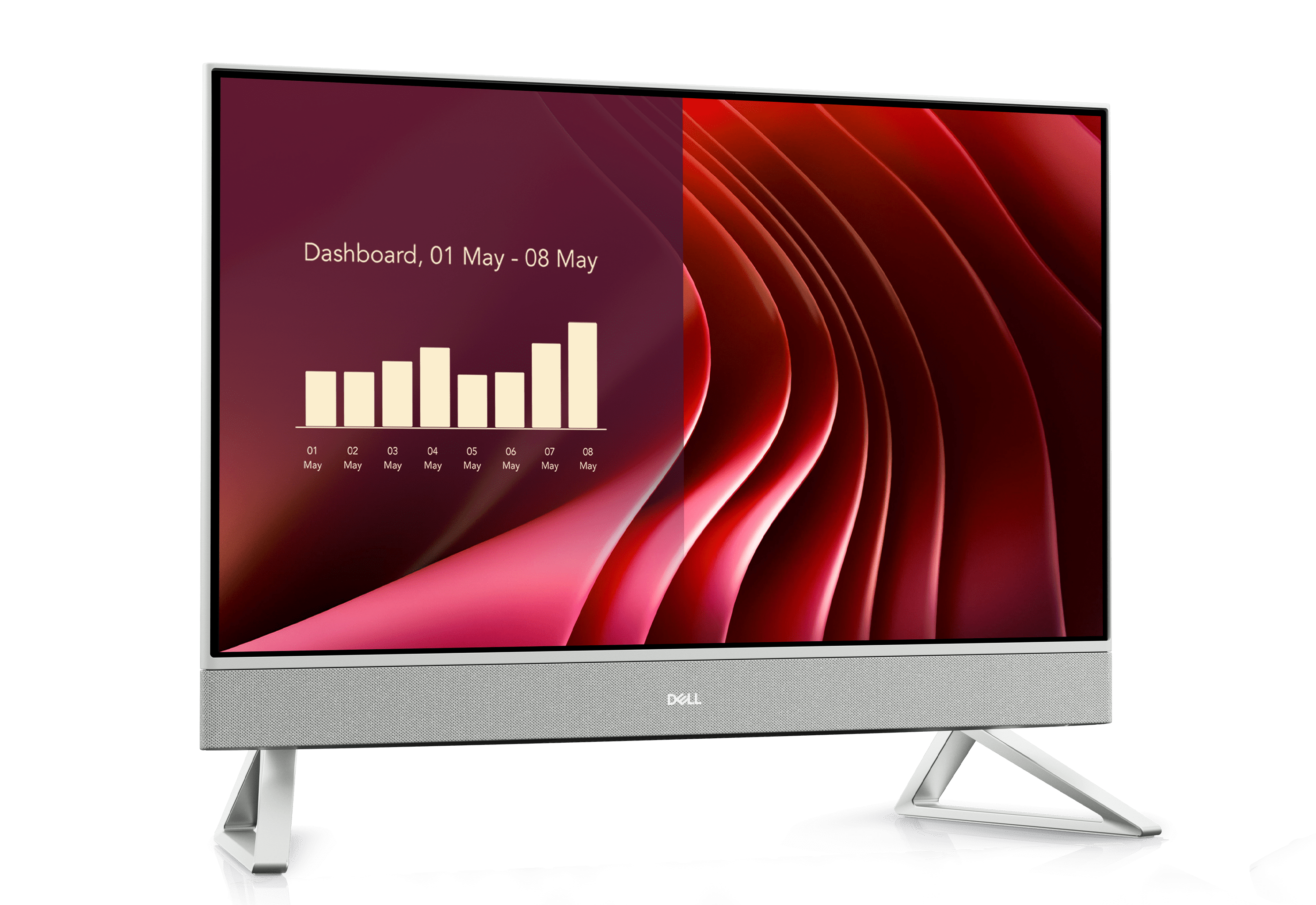 DELL 24 All-in-One EC24250 23.8-Inch FHD Desktop PC - Sleek Design