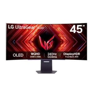 LG UltraGear 45" UWQHD OLED Curved Gaming 240Hz 0